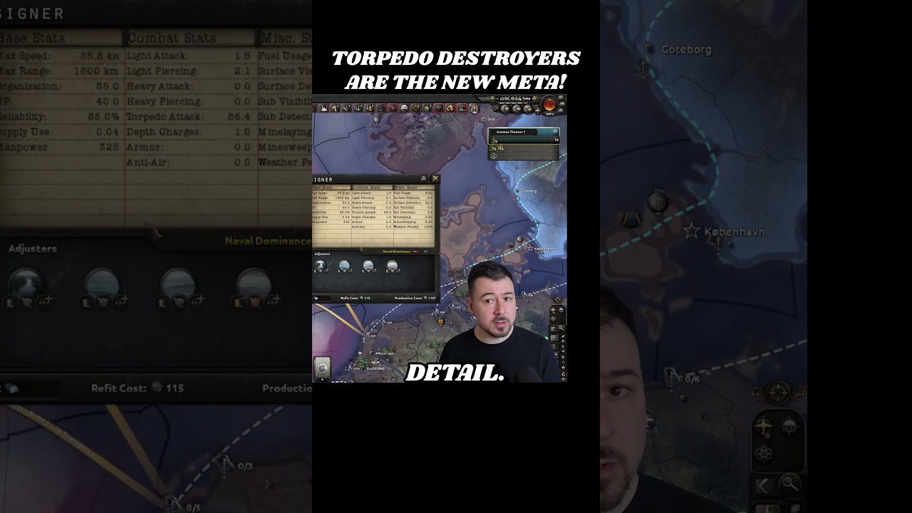 ⚓ Why Torpedo DESTROYERS Are The NEW META! | HOI4 Shorts