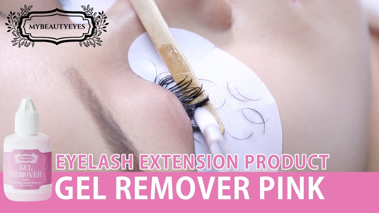 [EYELASH EXTENSION PRODUCT] Product Demonstration Gel Remover Pink