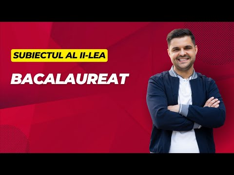 #1 Rezolvarea subiectului al II-lea de la Bacalaureat 2023 Tehnologic Sesiunea de toamnă