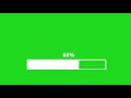 green screen loading bar||Green Screen Process Bar 100%