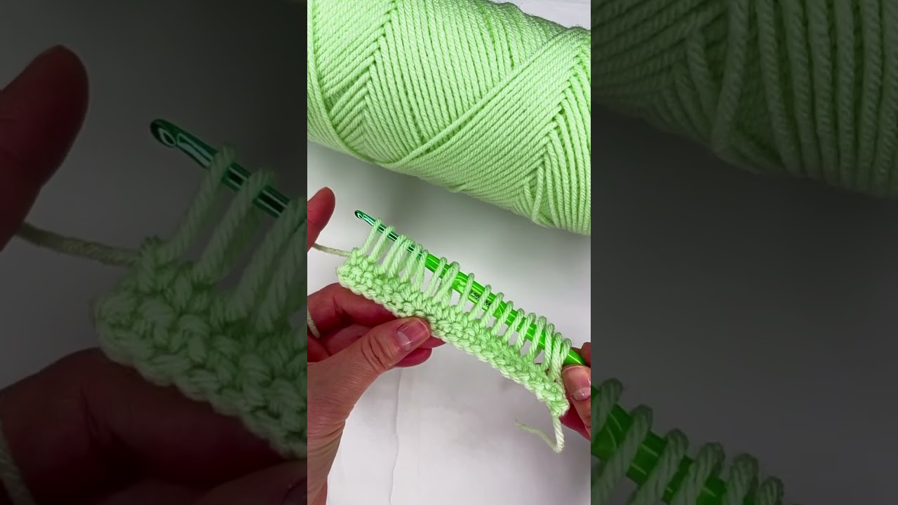 Viral crochet stitch 🧶 #viralvideo