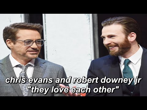 chris evans and robert downey jr "they love each other"