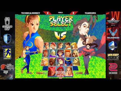 Street Fighter Alpha 2 - Technical Monkey (Chun Li) vs. TeamKhris (Rose) @ Defend the North 2019