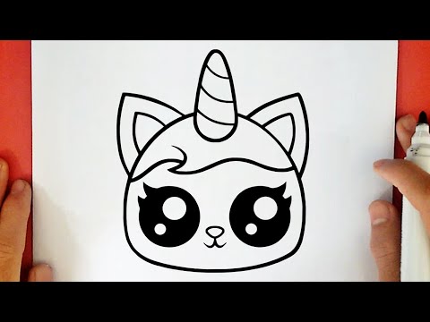 COMMENT DESSINER UN CHATON LICORNE KAWAII
