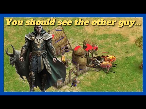 The most insane base trade ever | 1v1 Loki vs Ra #aom #ageofempires