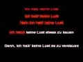 Rammstein - Keine Lust (instrumental with lyrics ...
