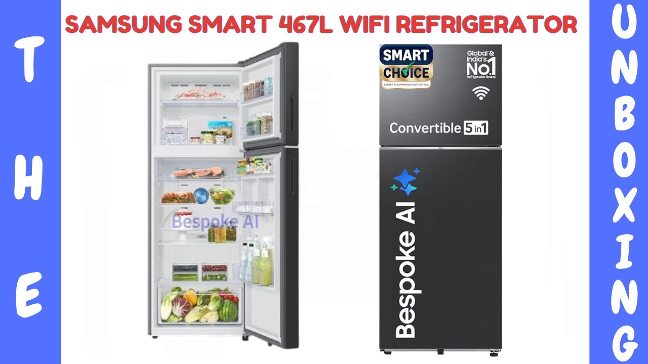 Samsung Smart Choice 467L Bespoke AI WiFi Refrigerator | 5-in-1 Convertible | Unboxing & Features