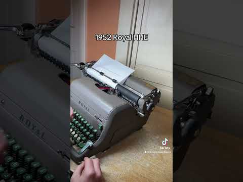 How to use all functions on a 1952 Royal HHE vintage desktop typewriter