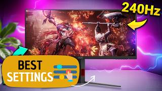 Best Settings AOC CU34G4Z 🔥 Monitor Ultrawide 34" 240Hz 1440p SUPER RAPIDO!!!