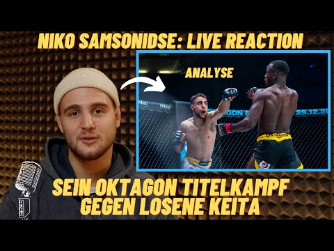 MMA Fighter Niko Samsonidse reagiert auf seinen Titelkampf bei Oktagon MMA