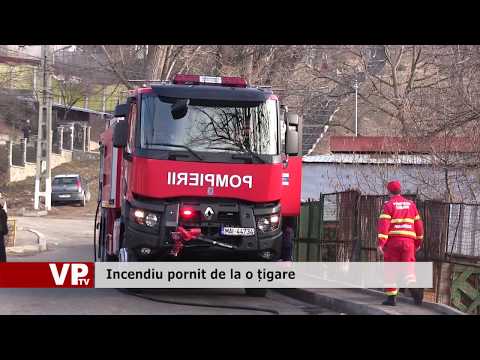 Incendiu pornit de la o țigară