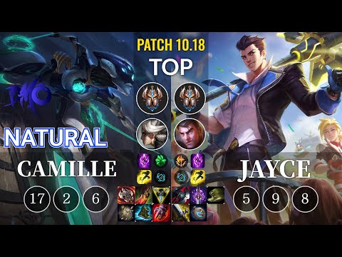 DMO Natural Camille vs Jayce Top - KR Patch 10.18
