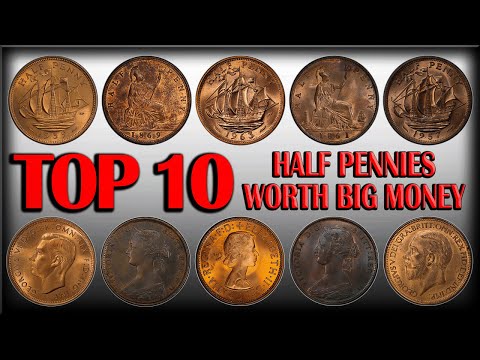 TOP 10 BRITISH HALF PENNIES WORTH BIG MONEY!!