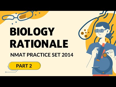 Biology Rationale CEM NMAT Practice Set 2014 |  PART 2 | NMAT Study Buddy