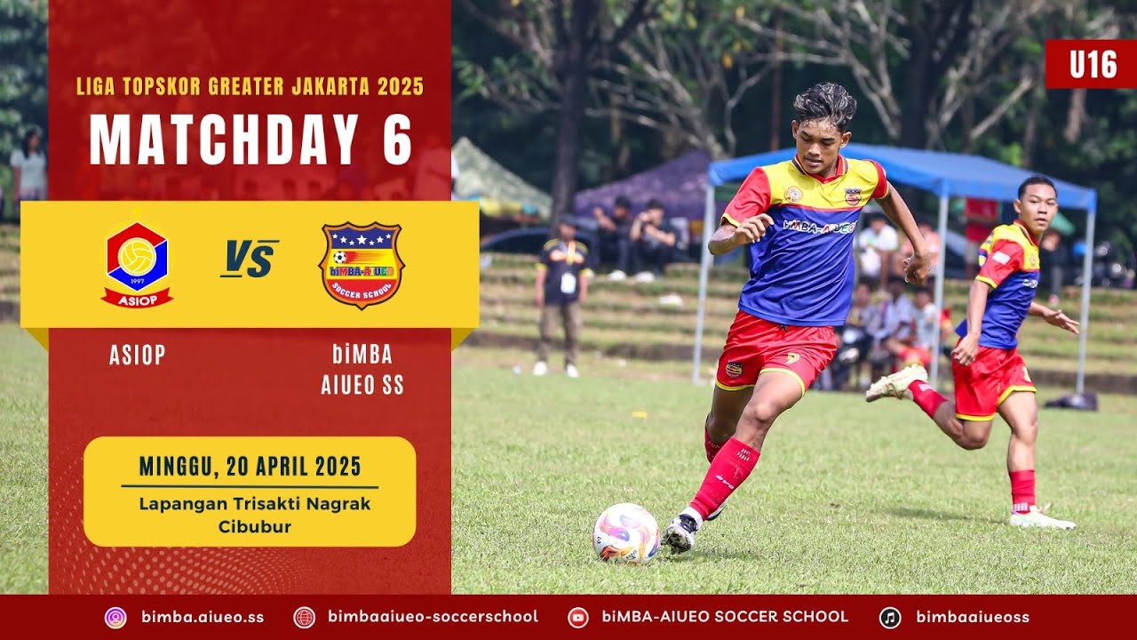 LIGA TOP SKOR GREATER JAKARTA U16 ASIOP VS biMBA AIUEO SS