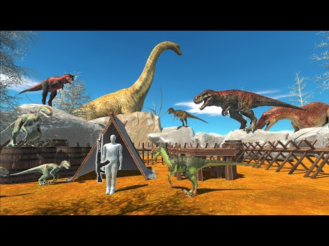 Jurassic World Evolution Camping - Destroy all the dinosaurs on the Island / Animal Revolt Battle