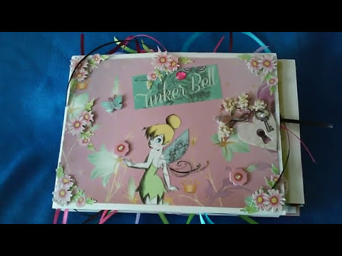 Dollar Tree Mini Album Tinker Bell Paper Bags and Calendar