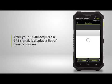 SkyCaddie SX500 - Starting a Round