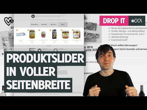 Produktslider in voller Seitenbreite im JTL-Shop erstellen - DROP IT #001