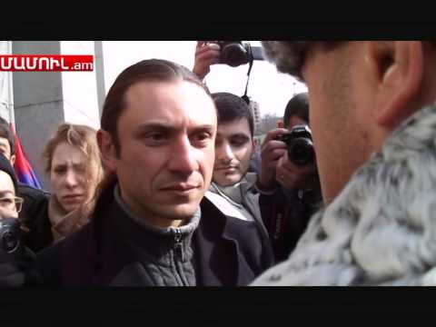 Վեճ Վալերի Օսիպյանի և  ակցիայի մասնակիցների միջև