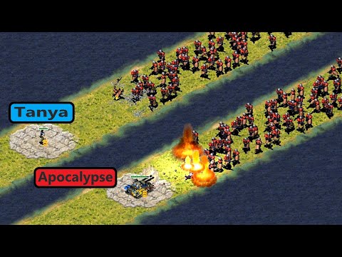 Tanya and Apocalypse vs Conscripts - Red Alert 2