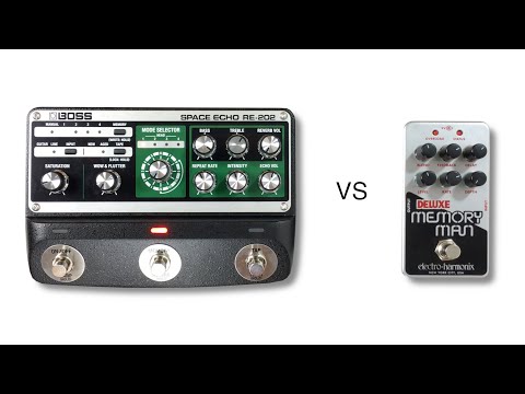 Electro Harmonix Nano Deluxe Memory Man vs Boss RE 202
