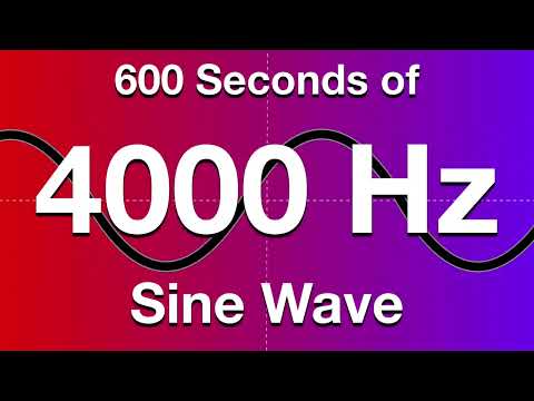 4000Hz (4kHz) Sine Wave Test Tone - 600 Seconds (10 Minutes)