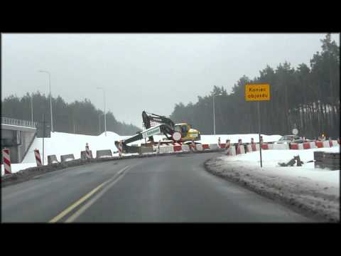 24.12.2010 - A2 Świecko - Nowy Tomyśl, węzeł Rzepin, przejazd w kierunku Poznania