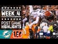 Dolphins vs. Bengals | NFL Week 4 Game Highlights