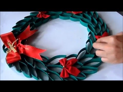 DIY: Guirlanda de natal com Rolo de Papel Higiênico!