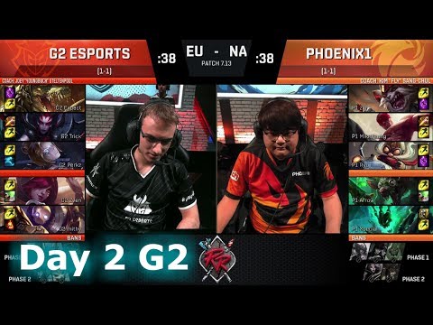 G2 eSports vs Phoenix1 | Day 2 of NA vs EU Rift Rivals 2017 LoL | G2 vs P1 #RiftRivals