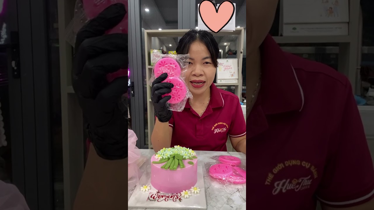 Khuôn silicon Cúc dại B69 làm bánh rau câu 3D 4D nhấn xôi, fondant, socola, nến hanmade