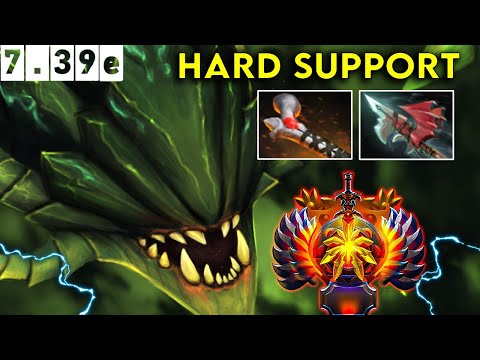 Viper Immortal Hard Support - Dota 2 Patch 7.39d Pro Pub Gameplay