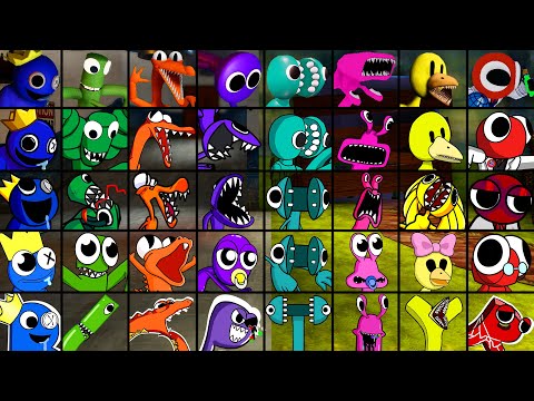 New Rainbow Friends But ALL Versions Sing It (New Phases) 🎶 FNF New Mod (Roblox Rainbow Friend)