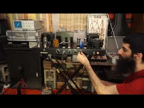 Magnetovolt: Testing a 200W vacuum tube instrumental amplifier with an analog modular synthesizer