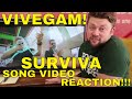 SURVIVA Song Video VIVEGAM Reaction!!!