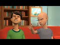 Classic Caillou Refuses To Do His Homework Beats Up His Dad Grounded S1 E57