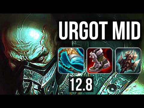 URGOT vs QIYANA (MID) | 11/1/7, 1100+ games, Legendary, 1.0M mastery | KR Diamond | 12.8