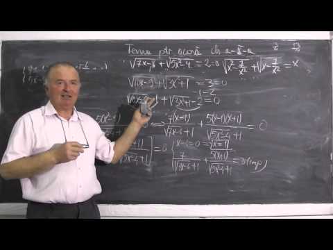 2/2 Lectia 422 - Rezolvarea ecuatiilor irationale (cu radicali)  - Tema la matematica - Clasa 10
