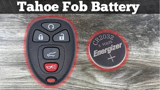 2007 - 2014 Chevy Tahoe Remote Key Fob Battery Change - How To Remove & Replace Fob Batteries
