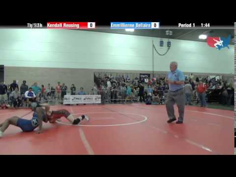 FILA Cadet 70 kg / 154.25 lbs. - Kendall Reusing vs. Emmillienne Bellaire