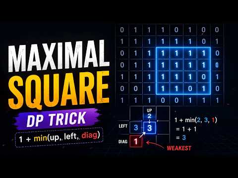 The Dp Trick That Solves Every Grid Problem Maximal Square