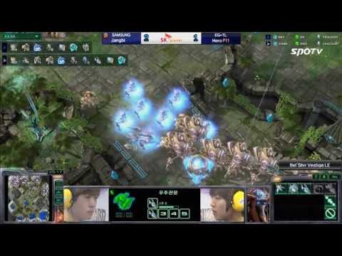 [0520] Jangbi(SAMSUNG) vs. Hero(EG-TL) PvP 4SET Bel'Shir Vestige -Starcraft2,esportstv,SPL