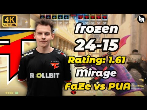 frozen (24-15) FaZe vs PUA (Mirage) | StarLadder Budapest Major 2025 #cs2 #broky #faze
