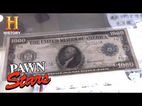 1918 $1000 Federal Reserve Note (Season 7) | Pawn Stars