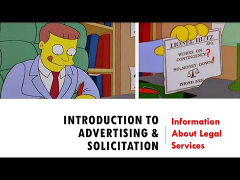 Introduction to Lawyer Advertising & Solicitation