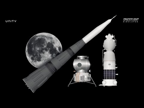 N1-L3 Moon Rocket + Blueprint | SFS