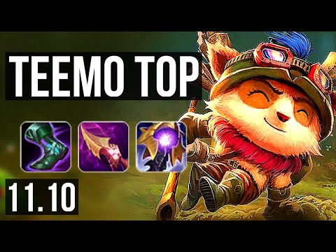 TEEMO vs NEEKO (TOP) | Rank 5 Teemo, 7/2/5, 400+ games, Godlike | NA Challenger | v11.10