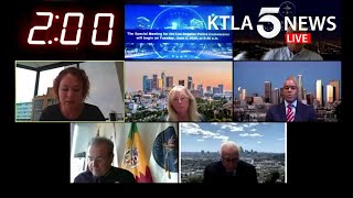 This Zoom meeting included LAPD Chief of Police Michael Moore, who many called to be fired after he said George Floyd's "death is on [protesters' and looters'] hands, as much as it is on those officers'."