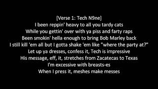 Tech N9ne ft. MURS - Hard (A Monster Made It) | LyricsOnScreen